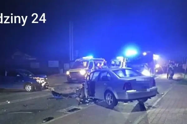 Czołowe zderzenie w Lędzinach. Droga była zablokowana, wyznaczono objazdy