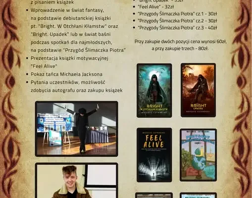 Spotkanie autorskie z Mateuszem Cetnarskim w Szkole Podstawowej nr 11 w Tychach