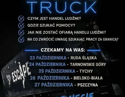 EscapeTruck – interaktywna lekcja o handlu ludźmi dotrze na Śląsk
