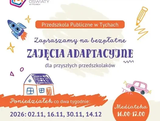 Bezpłatne zajęcia adaptacyjne dla przyszłych przedszkolaków w Tyskiej Mediatece